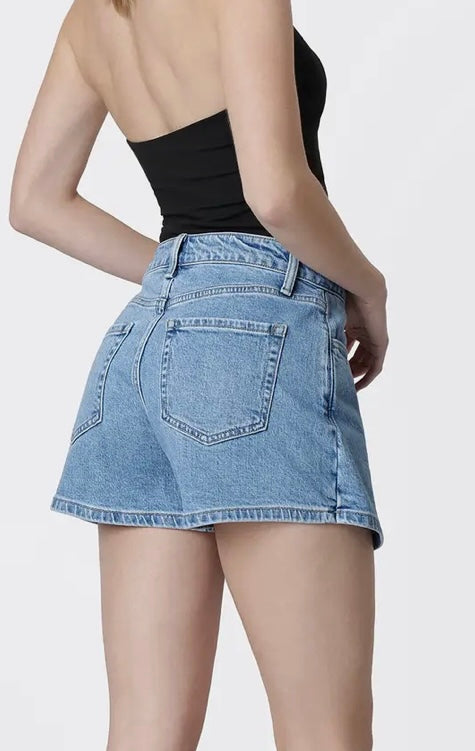 Denim Wrap Skort