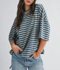 Oversized Stripe Boyfriend Tee