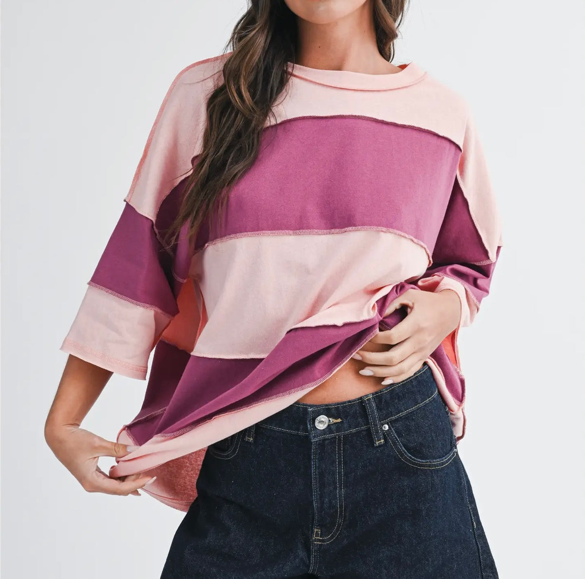 Polly Color Block Top